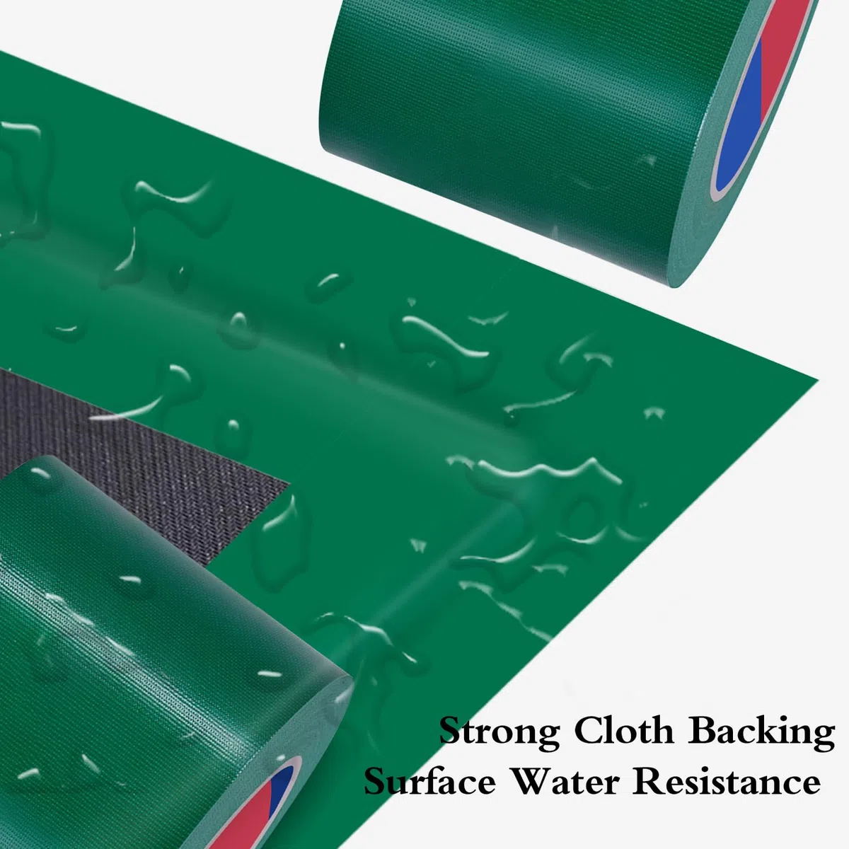 Ruban adhésif blindé ultra fort, 50 m x 10 cm, Ruban de réparation imperméable pour réparations, bricolage, artisanat, intérieur et extérieur, Duct Tape (Vert)
