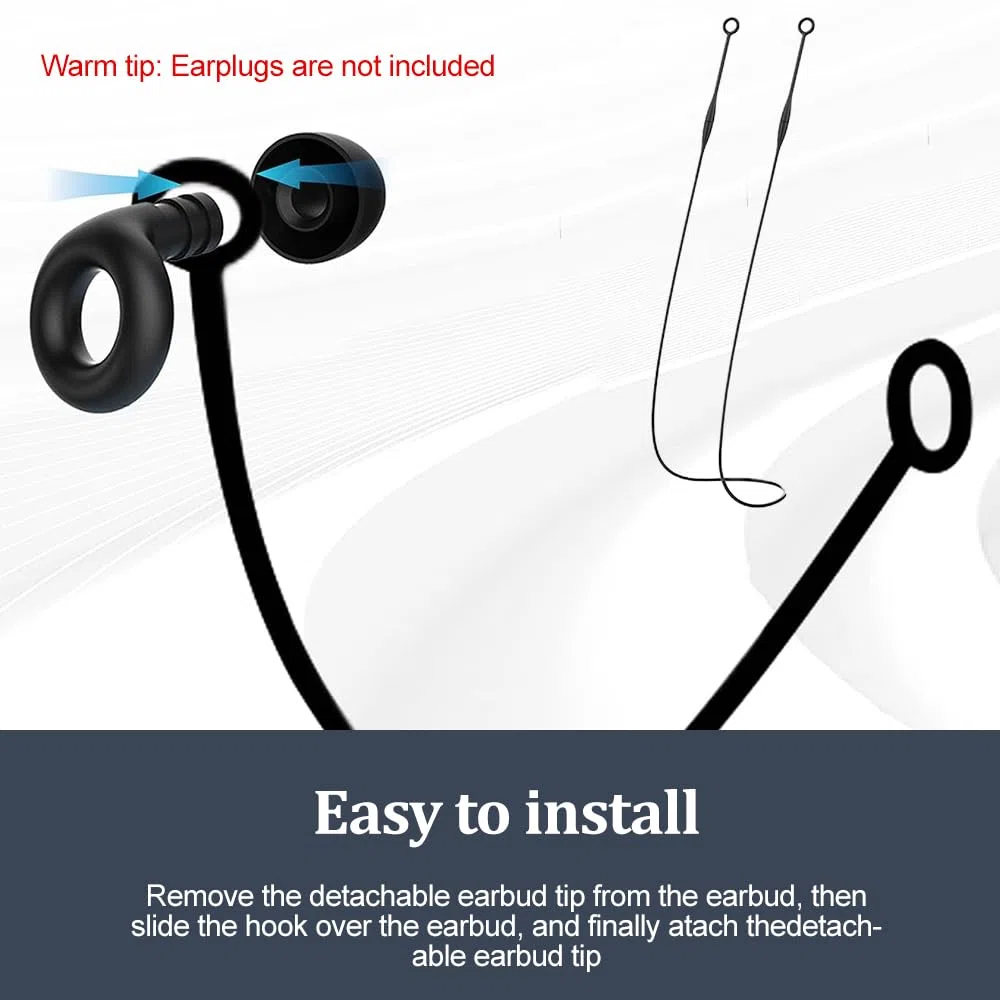 Câble de connexion magnétique flexible pour le sport, la course à pied, cordon de sécurité résistant à l'usure, fonctionne avec bouchons d'oreille