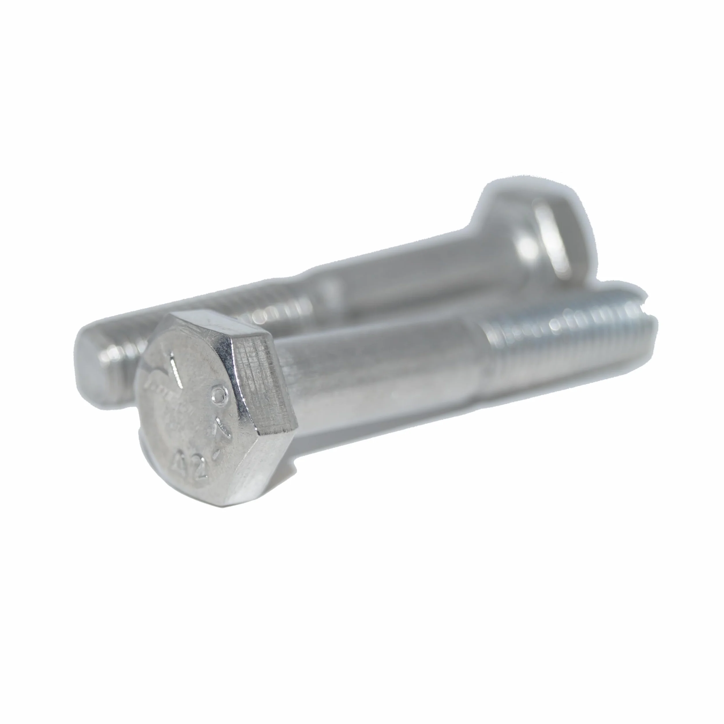 Lot de 10 vis à tête hexagonale M12X100 en acier inoxydable A2/V2A avec tige DIN 931 / ISO 4014, vis de machine
