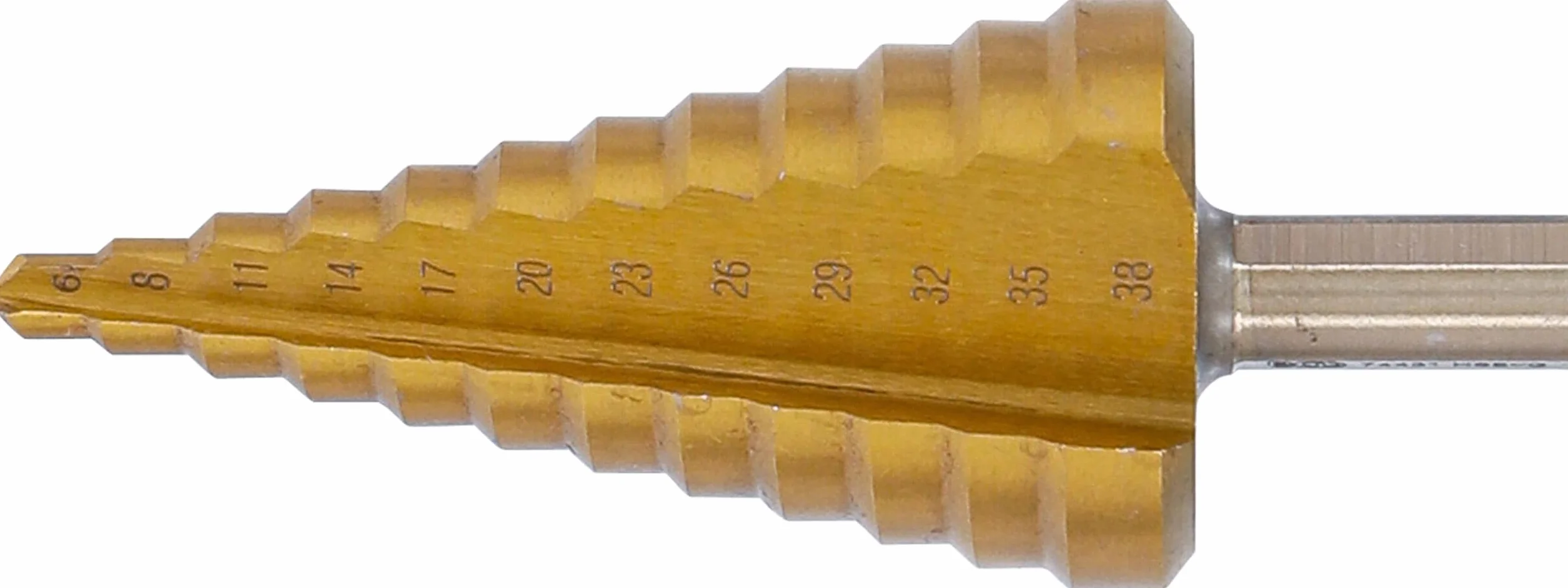 BGS 74431 | Foret étagé | nitrure de titane | Ø 6-38 mm