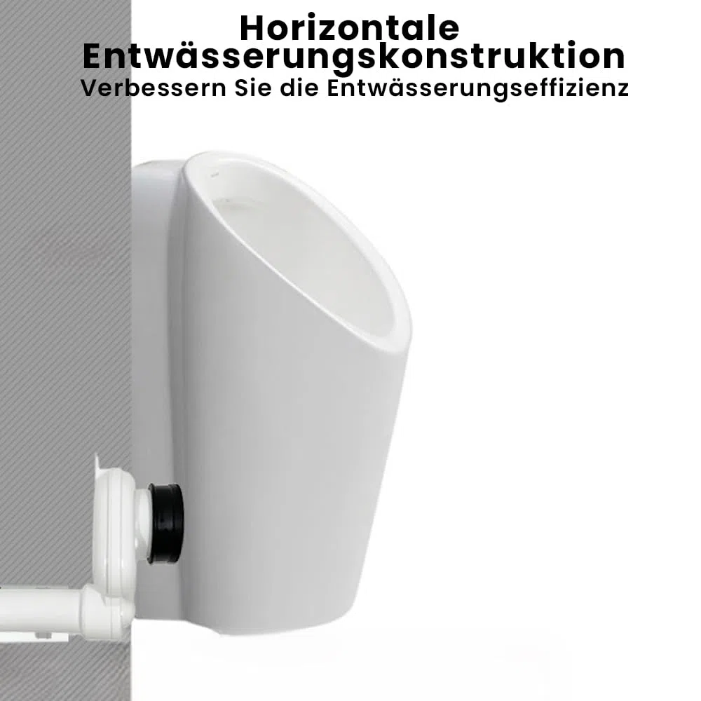 Siphon d'urinoir horizontal DN50 x DN40/50, bonde d'écoulement d'urinoir - Raccord : horizontal