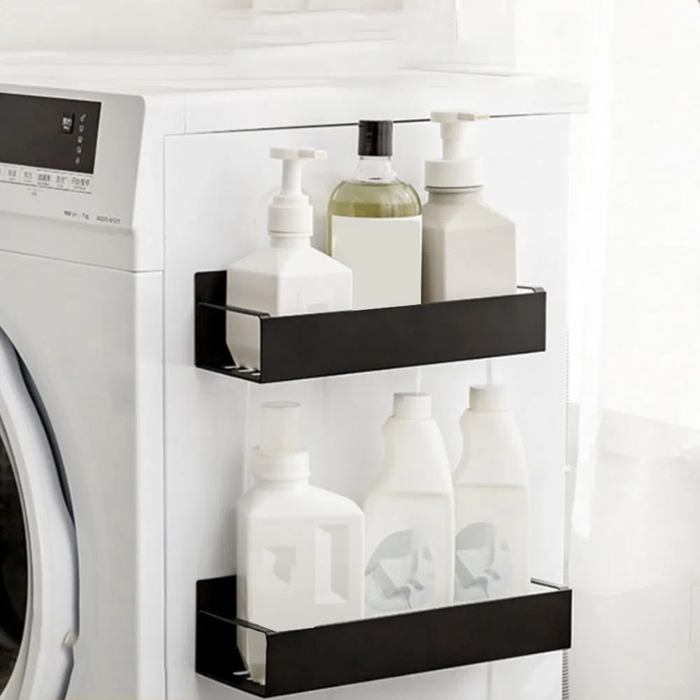 Zilimontt Lot de 2 supports magnétiques pour boîte à outils, organiseur de bouteilles en acier au carbone avec aimant puissant pour rangement de garage et d'atelier