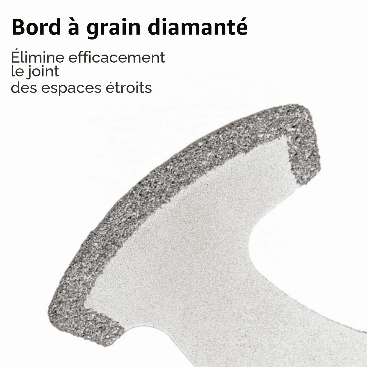 NIYATA Lot de 6 lames diamantées pour outil multifonction, lame oscillante pour outil multifonction de retrait de coulis, lame de retrait de coulis diamantée, lame multifonction pour maçonnerie pour