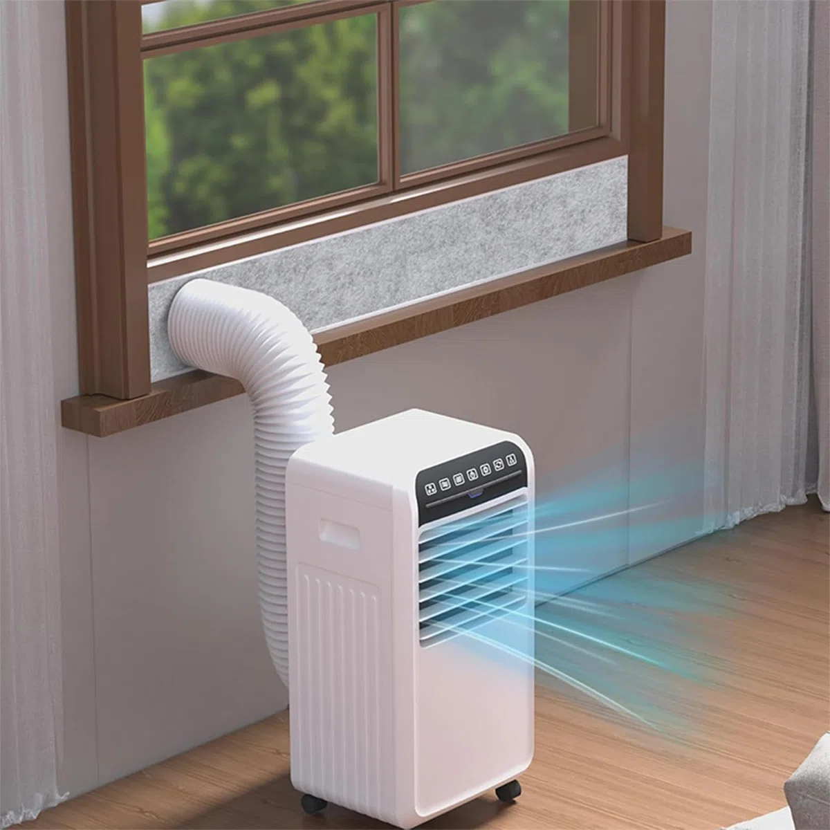Kit De Fenêtre De Climatiseur Portable,Panneau Isolant Pour Le Climatiseur | Kit De Ventilation Isolant Pour Installation Horizontale Ou Verticale Chambre De Salon Cuisine Garage