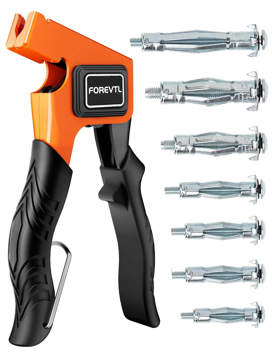 Kit Complet de 40 Pièces : Pince Professionnelle pour Chevilles Molly Métalliques avec Vis, Tailles M4/M5/M6 - pour Placo et Mur Creux