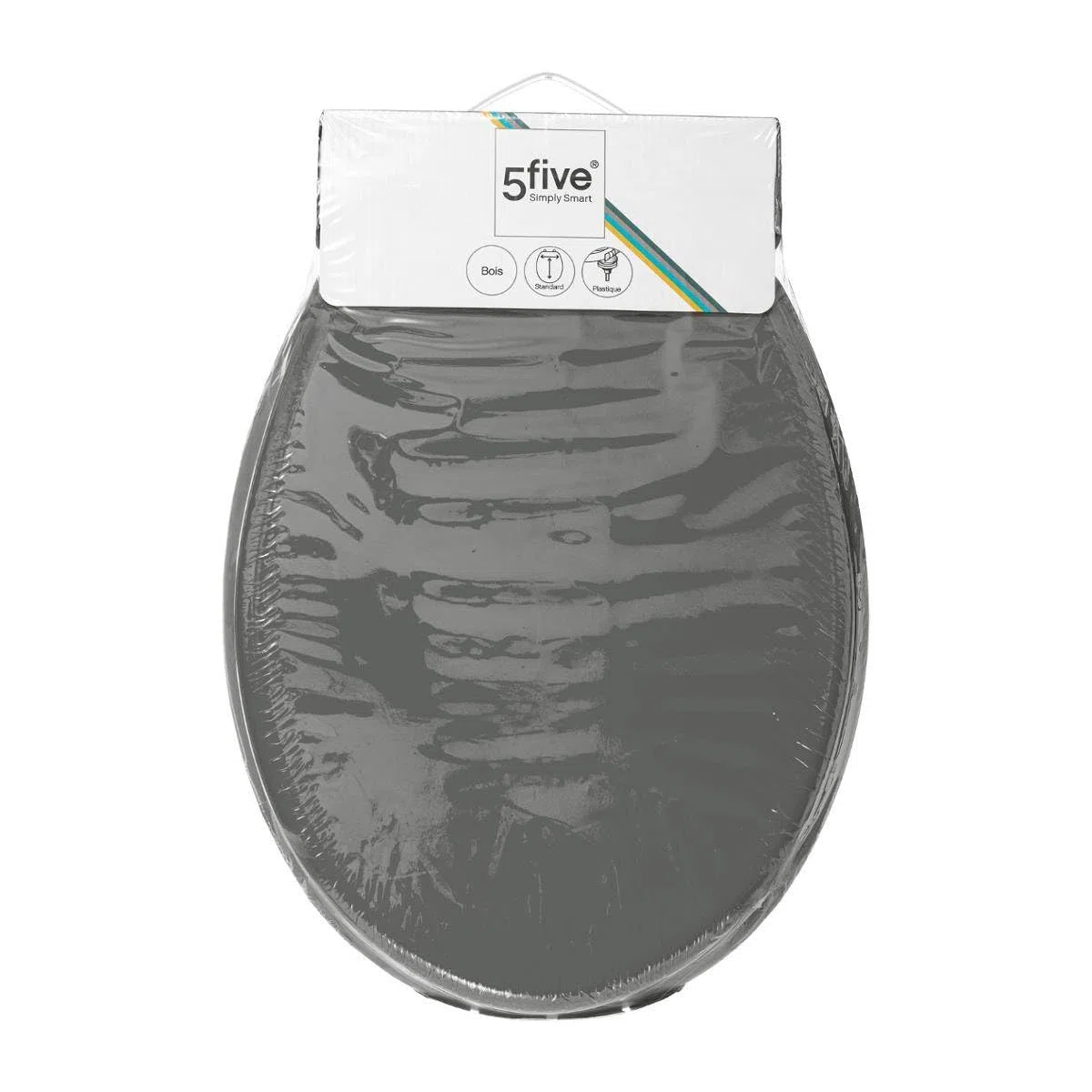 5 five simply smart 5five - abattant WC colorama Gris en Bois laqué
