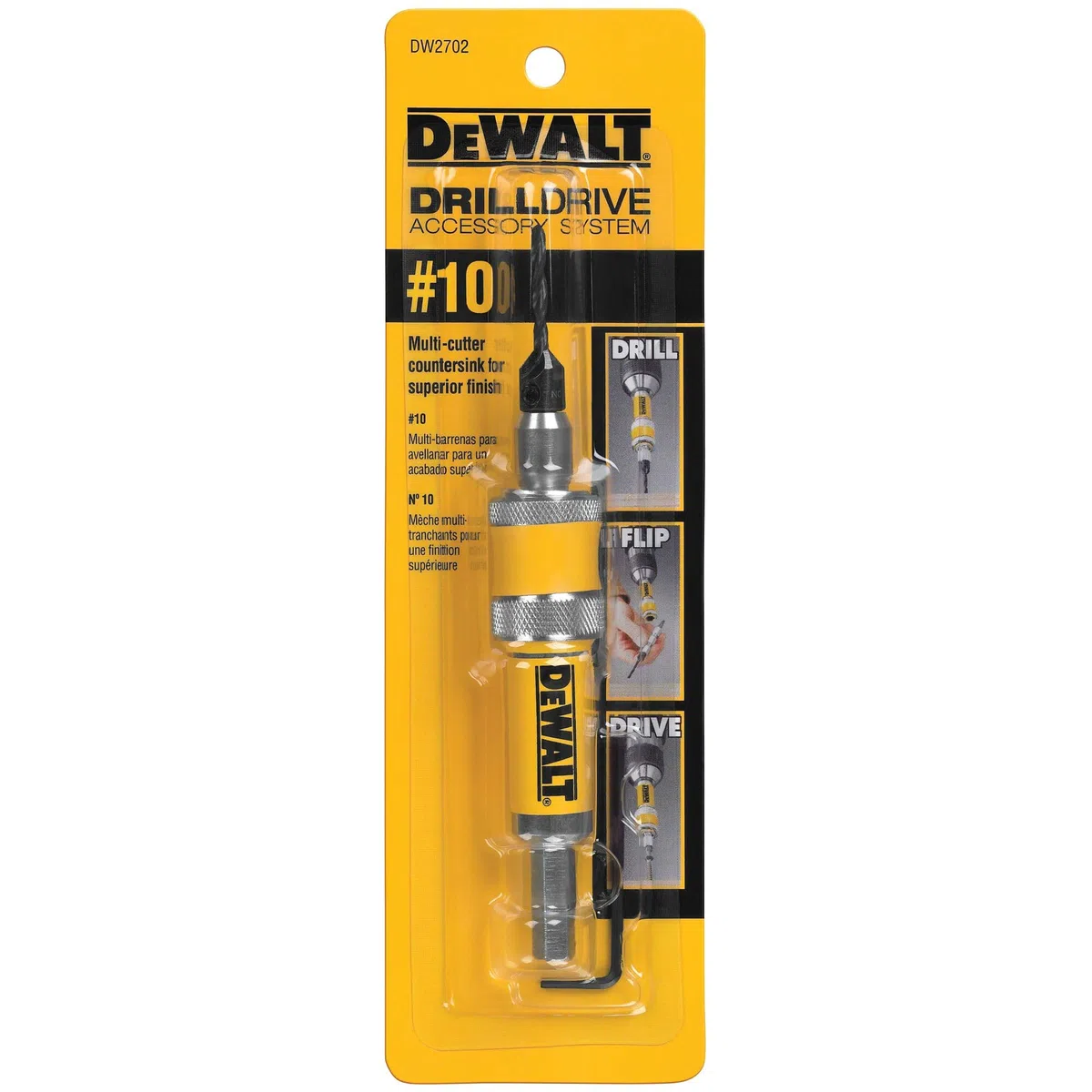 DEWALT Kit d'entraînement pour perceuse (DW2702), jaune