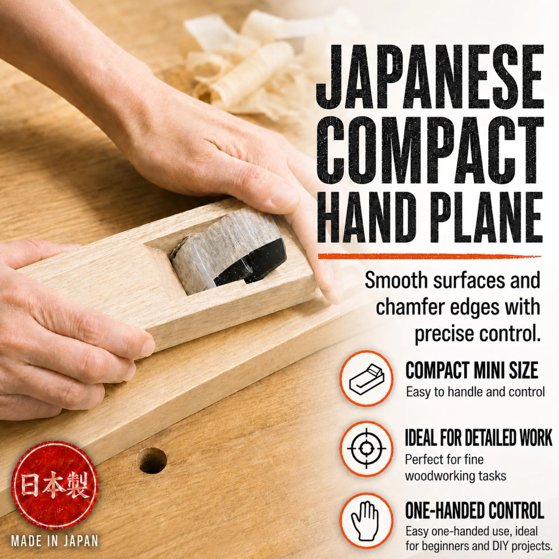 Kakuri Mini Kanna Bois Rabot 42mm du Japon