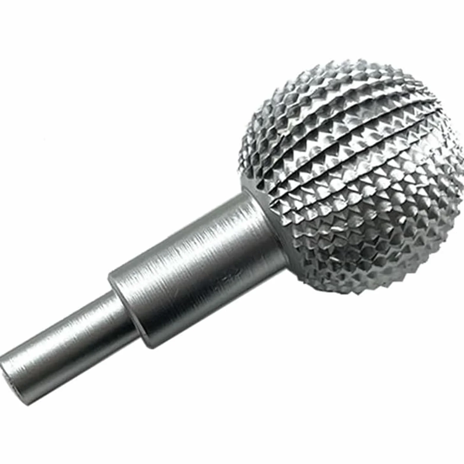 Gouge à bille pour sculpture sur bois, tête de ponçage à bille pour sculpture sur bois et ponçage, coupeur sphérique, diamètre 40 mm, râpe à bille (argenté)