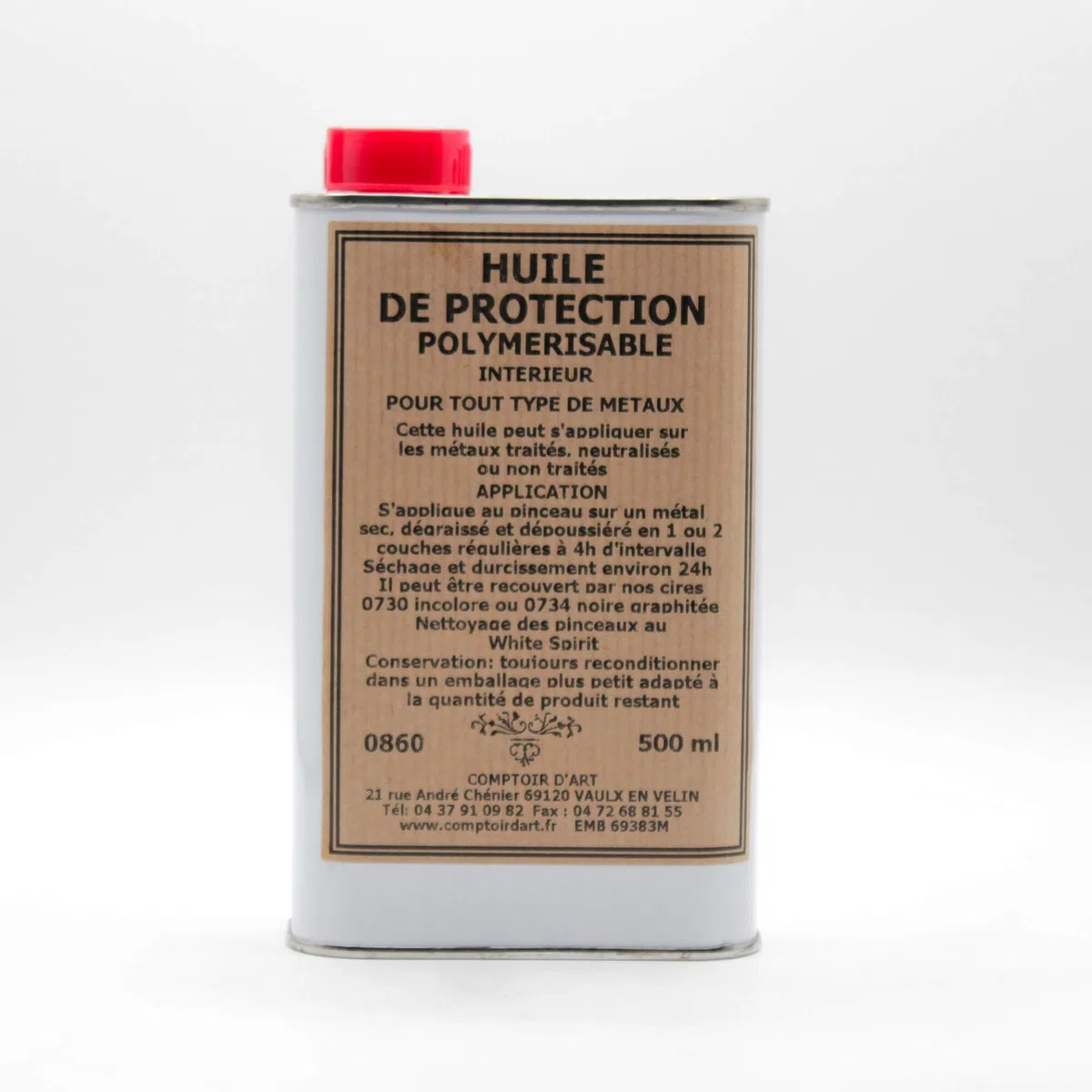 Comptoir d'Art - Huile de Protection (0860) pour Métaux Ferreux (500mL)
