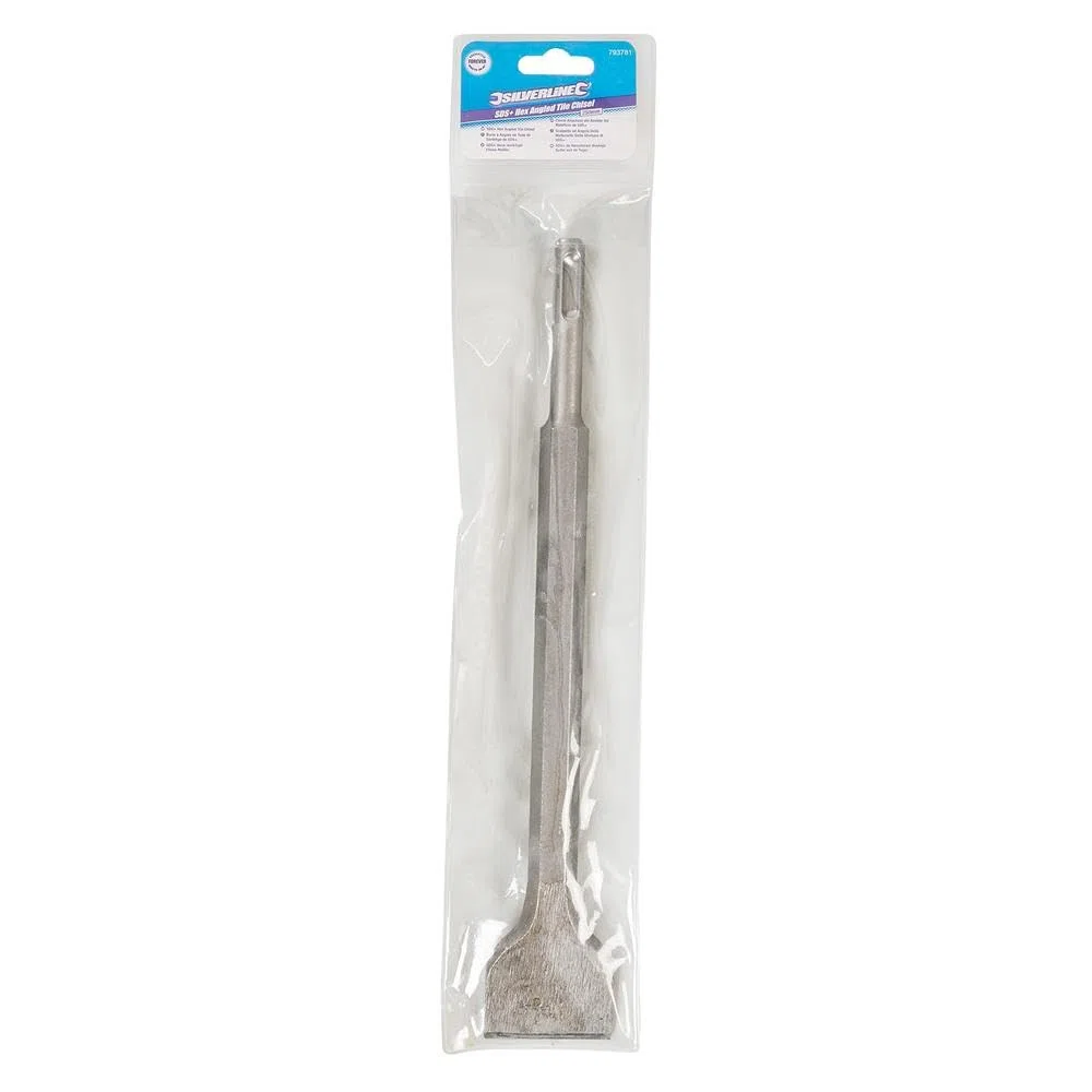 Silverline 793781 250 mm Hex Angled Tile Chisel