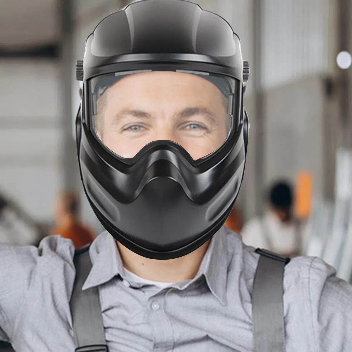 Cagoule de Soudage,Protection pour Meulage - Casque de Soudage Intégral Grande Visibilité pour TIG, MIG, Découpe, Meulage, Construction, Soudure à l'arc, Industrie,
