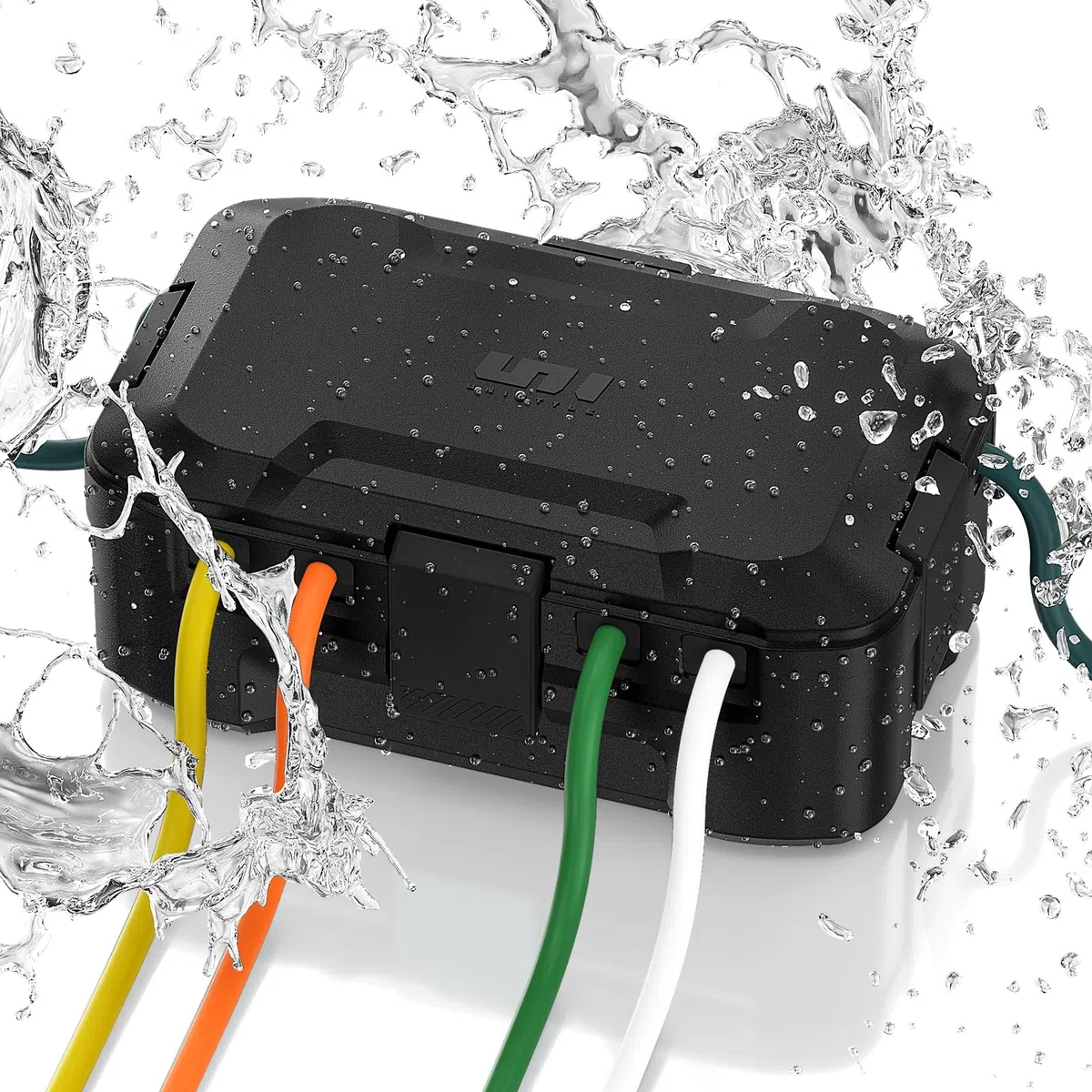 Boitier Etanche, IP55 Medium Boîtes à Bornes électriques, Boite Etanche Electrique Exterieur, Idéal Pour Protéger les Multiprises, Lumières de Noël, Dimensions intérieures = 26 cm x 15 cm x 12 cm