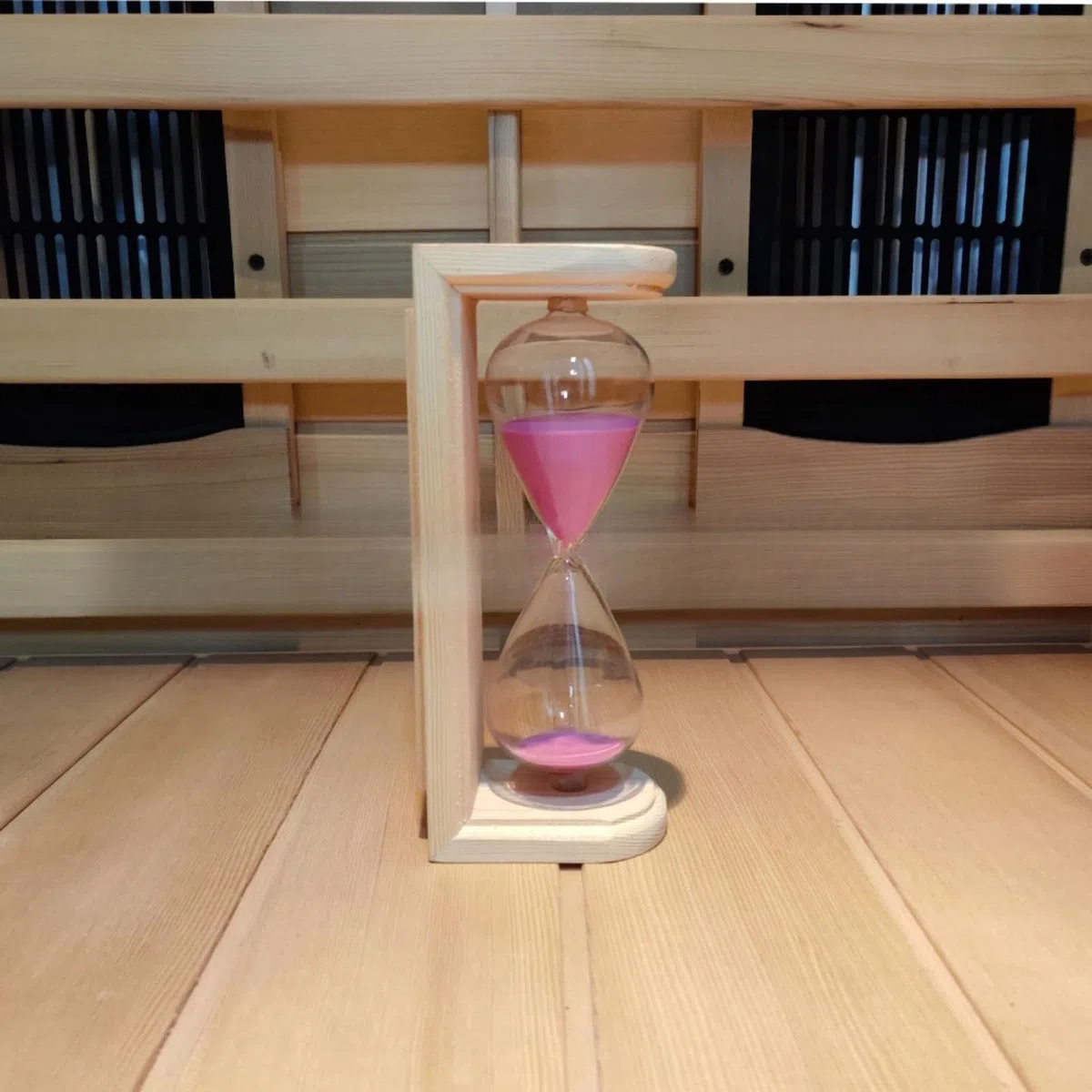 Sablier en bois de 15 minutes pour sauna ou hammam ou spa