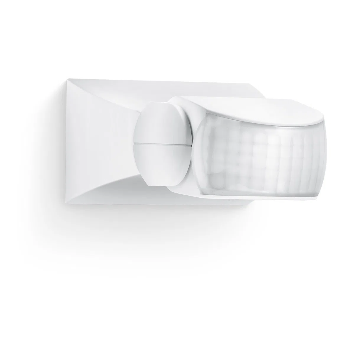 Steinel détecteur de mouvement IS 1 Blanc – pour extérieur, angle de détection de 120°, capteur de mouvement infrarouge | 120° portée max. 10 m, capteur infrarouge, montage apparent et encastré, extérieur et intérieur