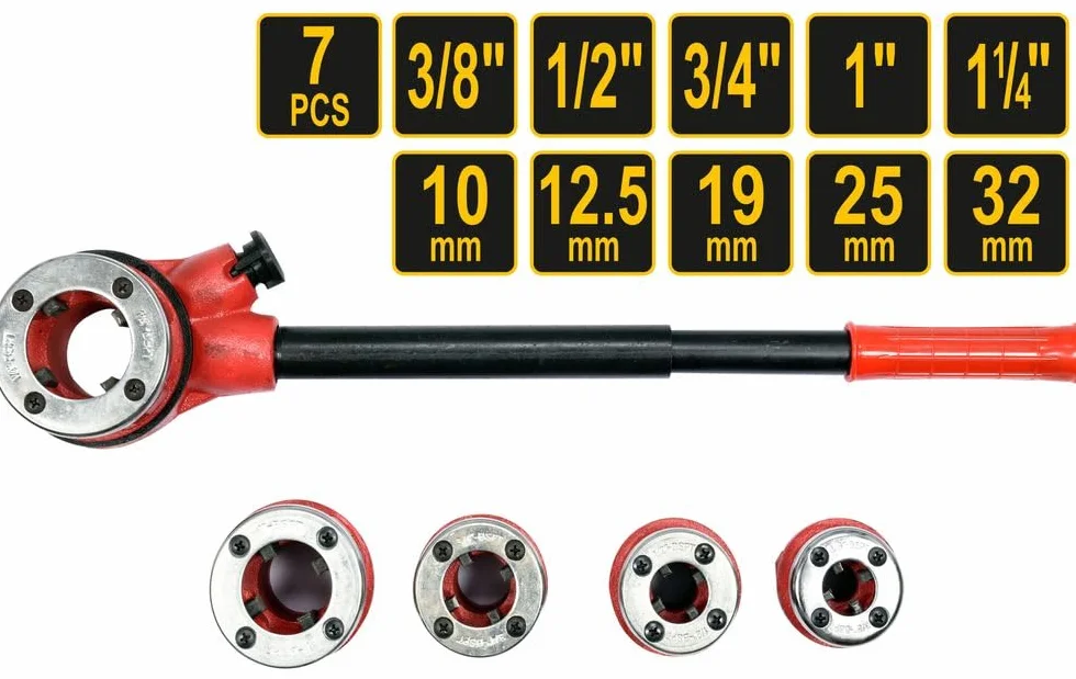 'Profi 55820 – Les stocks de cliquet 3/8 "de matrice -1,1/4 5 têtes