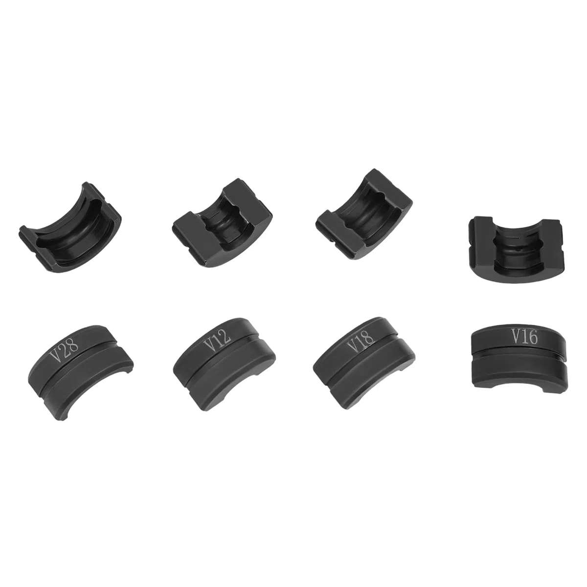 Lot de 7 mâchoires de sertissage pour pince à sertir, profil en V pour V12, V14, V15, V16, V18, V22, V28, pour sertir des tuyaux en cuivre, mâchoires de sertissage de type V