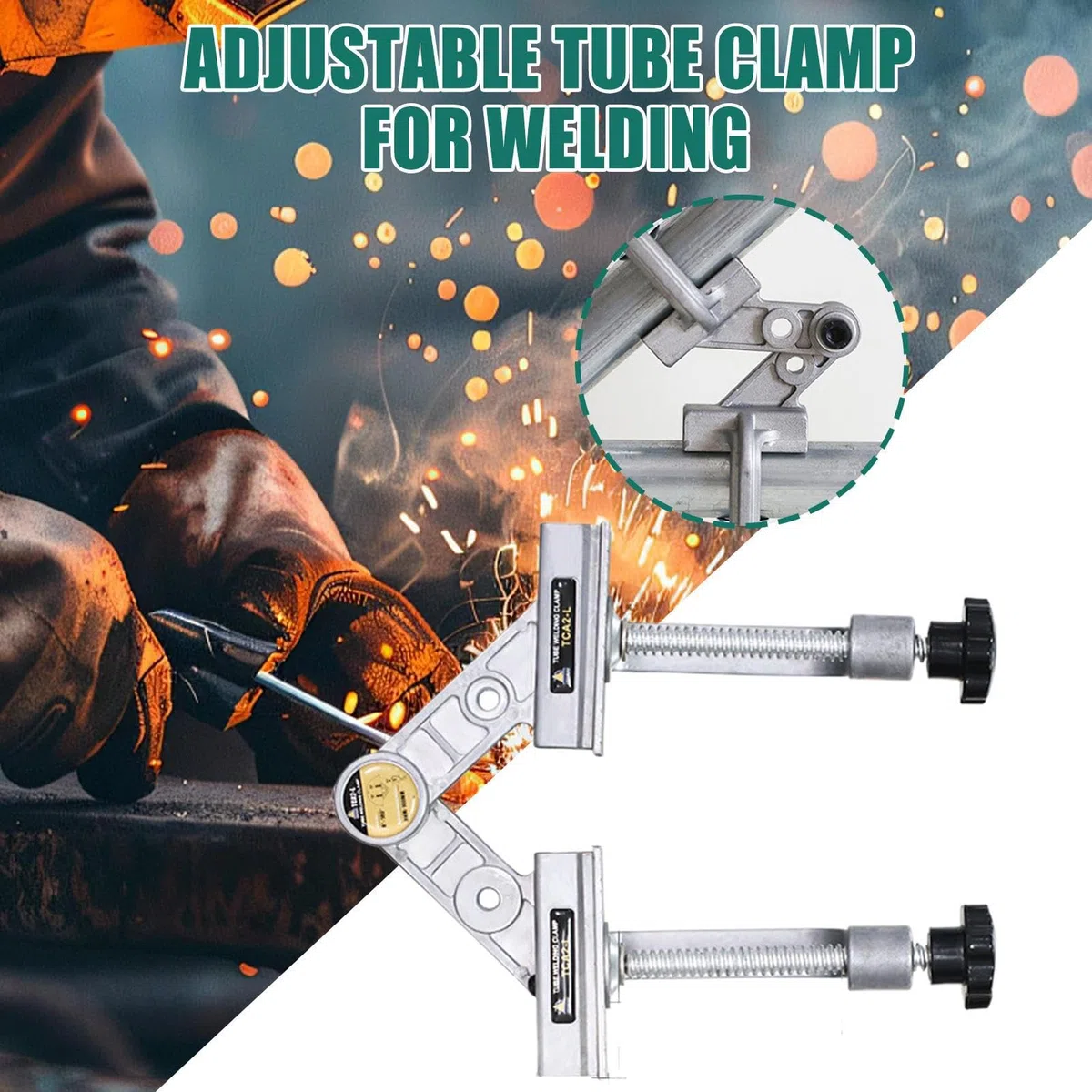 Équerre de Serrage | Étau de Positionnement à Angle Droit,Gabarit Réglable en Aluminium pour Soudure Ébénisterie Menuiserie Cadrage Tubes Métalliques Projets Bois
