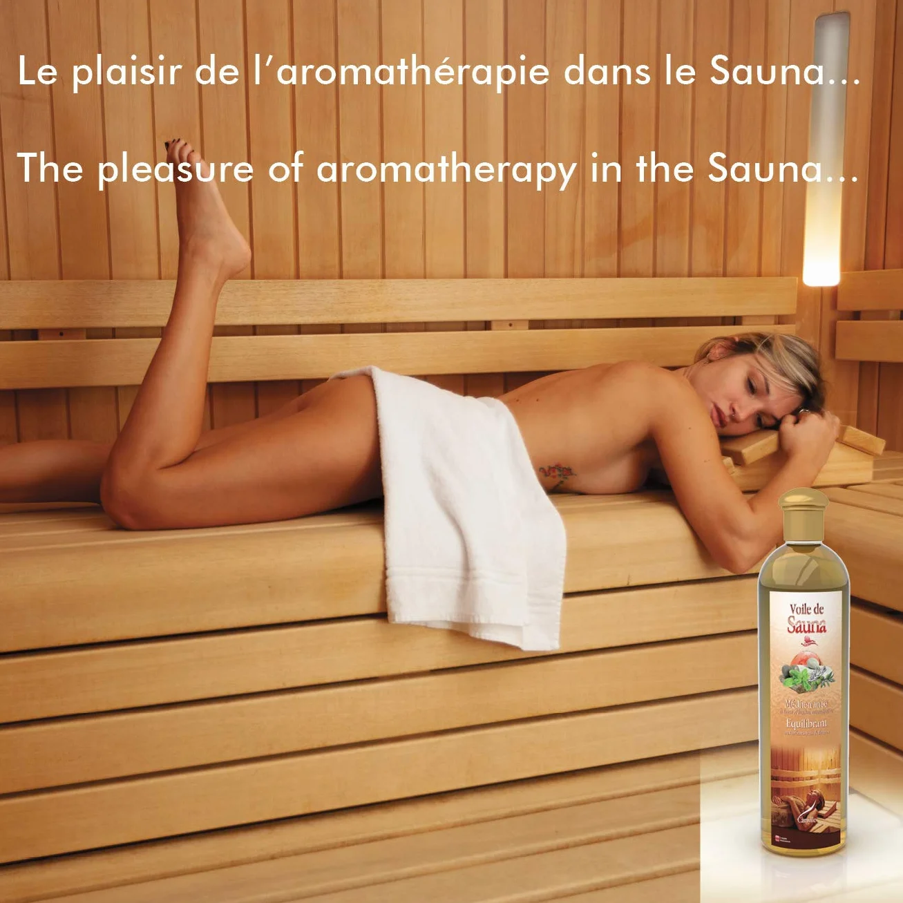 Camylle - Voile de Sauna Fleur D'Oranger - Fragrances à base d’Huiles Essentielles 100% Pures et Naturelles pour Sauna - Déstressant aux arômes suaves et captivants - 250ml