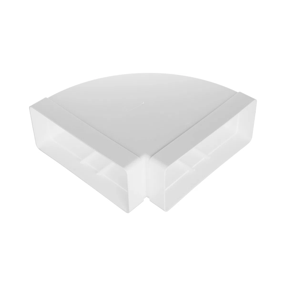 Vent Systems Coude de tuyau rectangulaire horizontal de 220 x 90 mm pour le raccordement des tuyaux. Angle : 90°. Système de ventilation, chauffage, refroidissement.