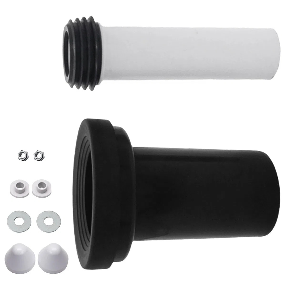 Set de raccordement pour WC mural, en PVC, diamètre du tuyau 90/110, longueur 180 mm, compatible avec Geberit Duofix 405.116.00.1, tuyau de vidange pour WC mural