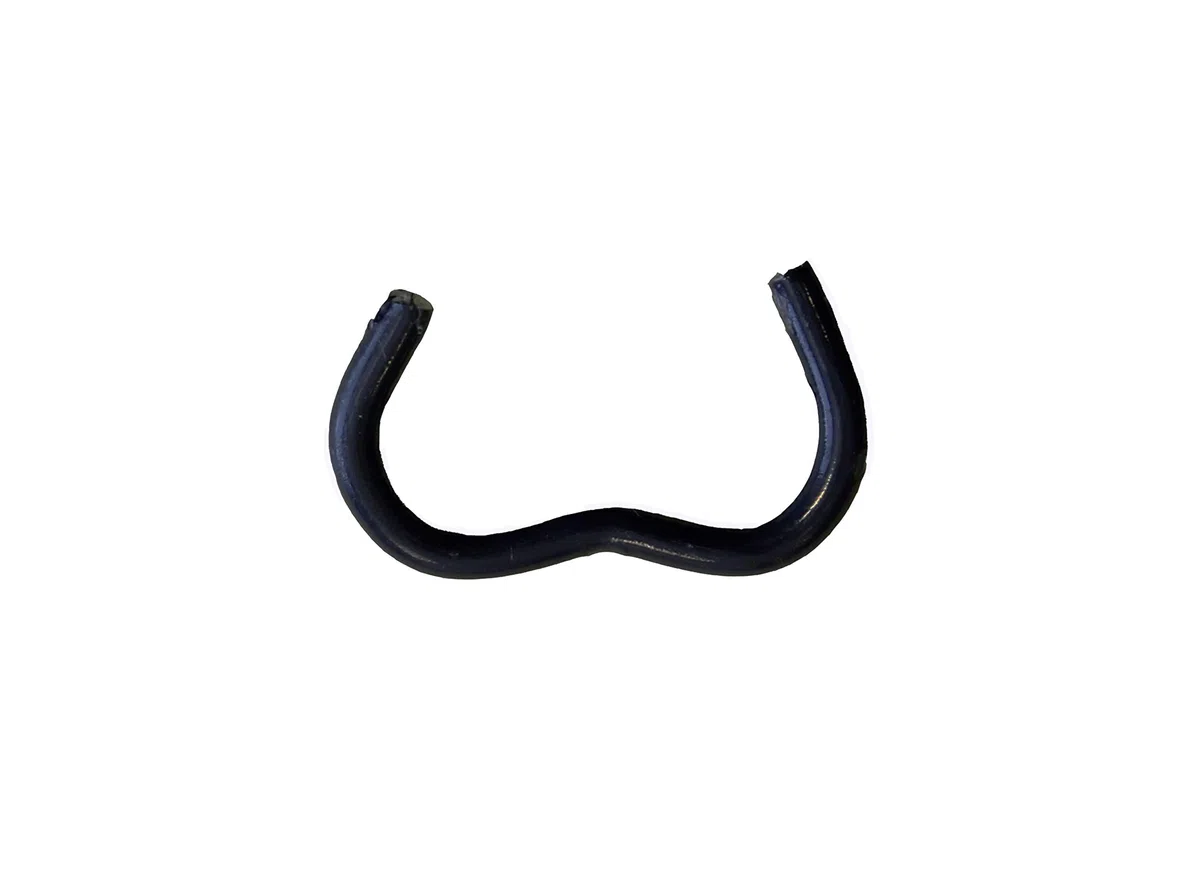 AGRAFE OMEGA 20 - Galva plastifié noir - x 1000 pcs