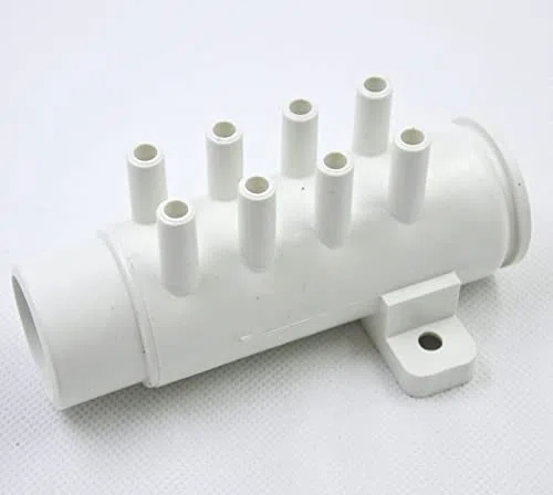 1pc baignoire plomber 8 trous Pvc Manifold d'air 1 "X 8mm Distributeur d'air for baignoire et spa à bain à remous 30-168