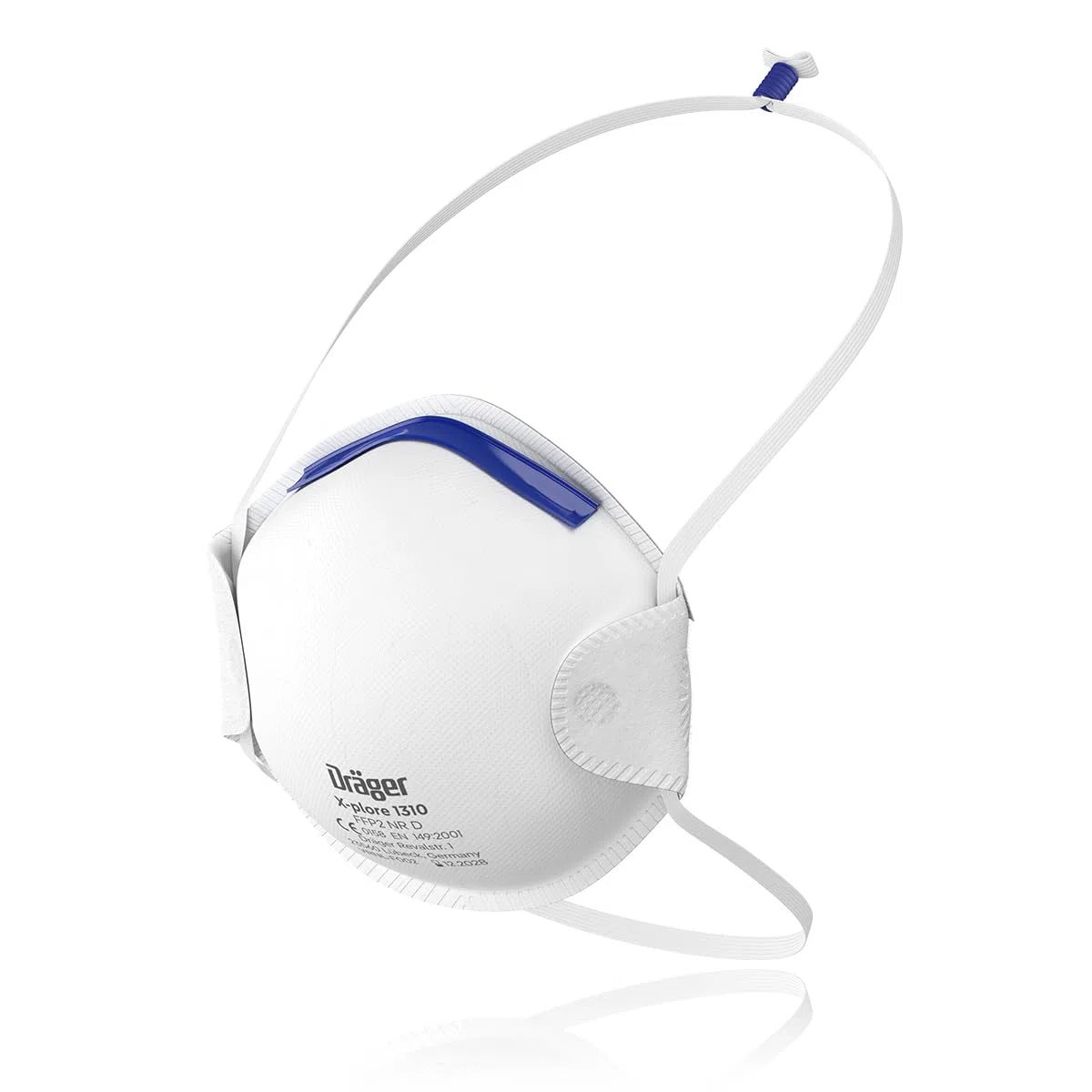 Dräger X-plore 1310 FFP1 Masque de protection respiratoire | Protection buccale comme filtre efficace contre les poussières fines et les particules | 20 masques respiratoires en taille universelle
