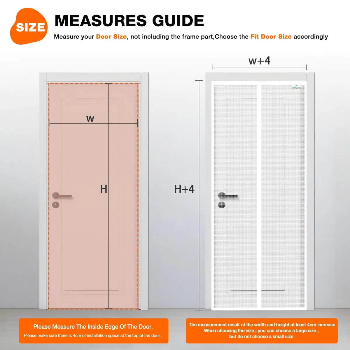 SCREEN DOOR Moustiquaire Porte Fenetre 80x120cm | Moustiquaire Haute Qualité, Protection contre les Insectes, Installation Facile – Blanc