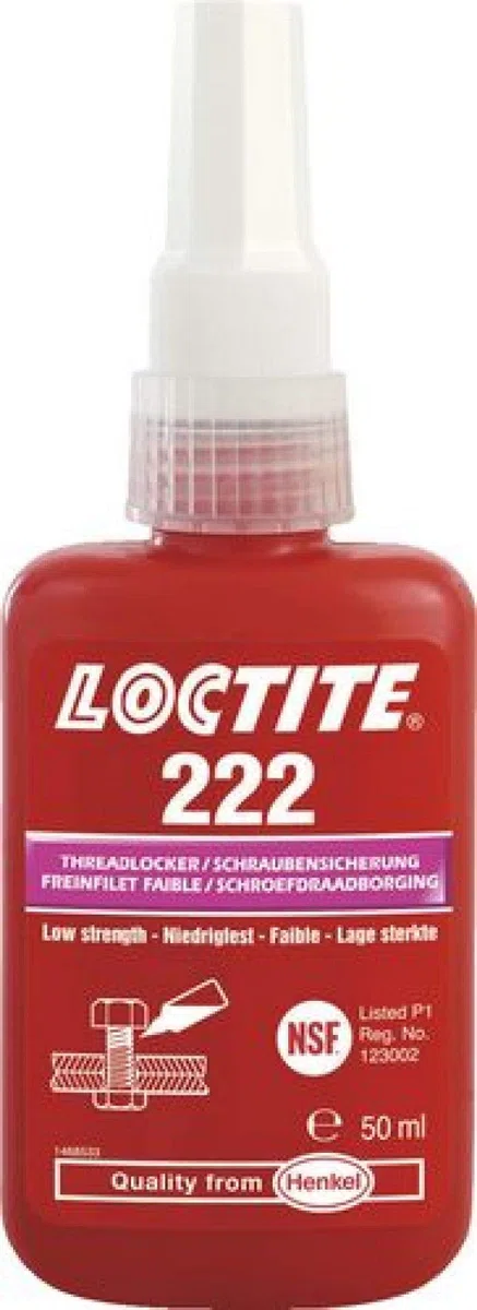 Loctite – fixation de tiges de filetage, basse résistance, 50 ml