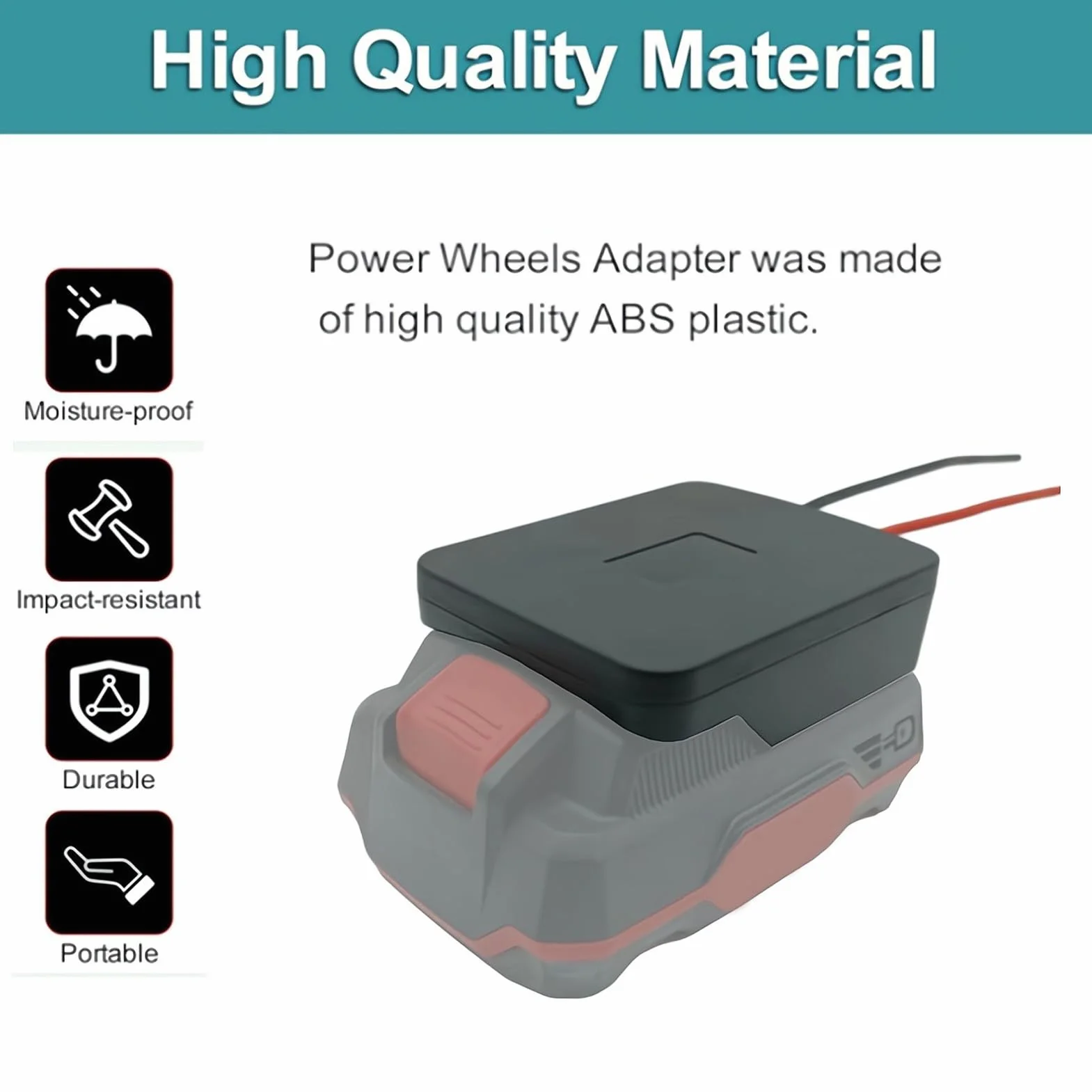 Adaptateur de Batterie D'outil électrique pour Batterie au Lithium Parkside X20V Team avec Une Large Application, Adaptateur Universel pour Batterie d'outils électriques