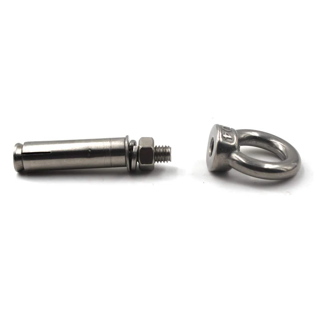 M8x100mm Anneau de levage à anneau à anneau en acier inoxydable 304 (5 pièces)