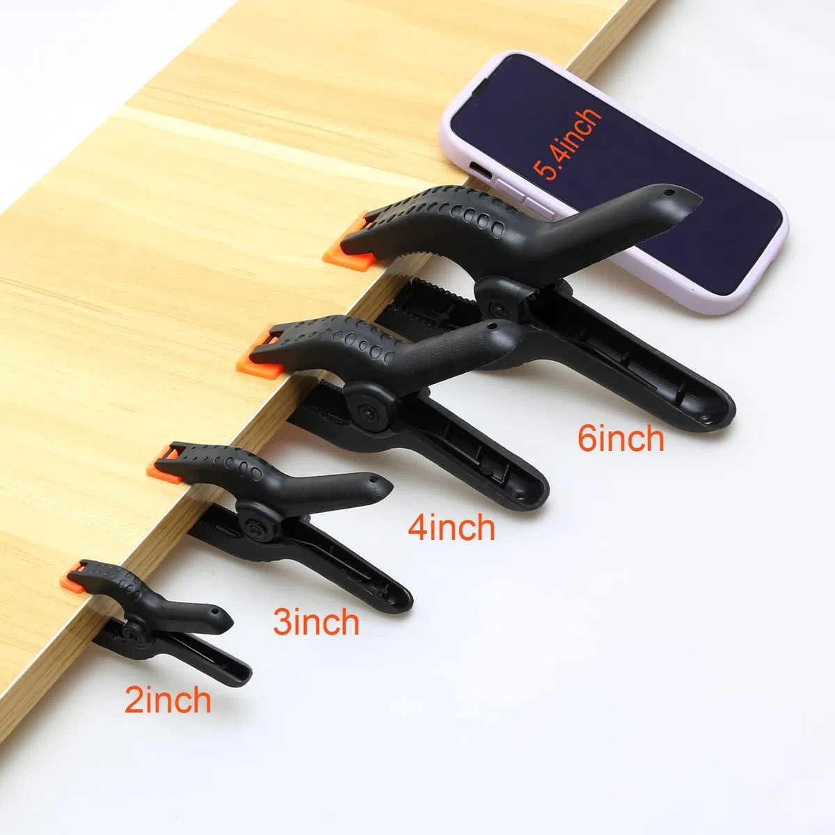 10 Pièces 4 Pouces en Nylon en Plastique Pince à Ressort Clips pour Boiseries, Meubles de Jardin, Studio Photo, Mousseline de Fond Etc