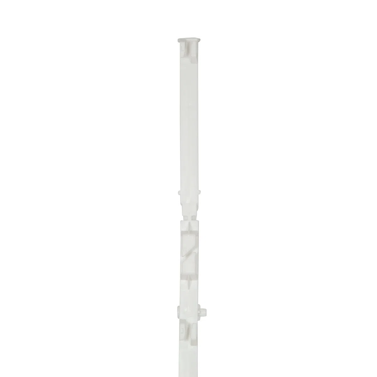 horizont Piquet de clôture plastique 10 pièces blanc, hauteur 108cm, pas unique, piquet plastique avec oeillets pour rubans, cordes, torons, piquet de clôture clôture de pâturage | Piquet en plastique avec œillets pour rubans, cordes, brins