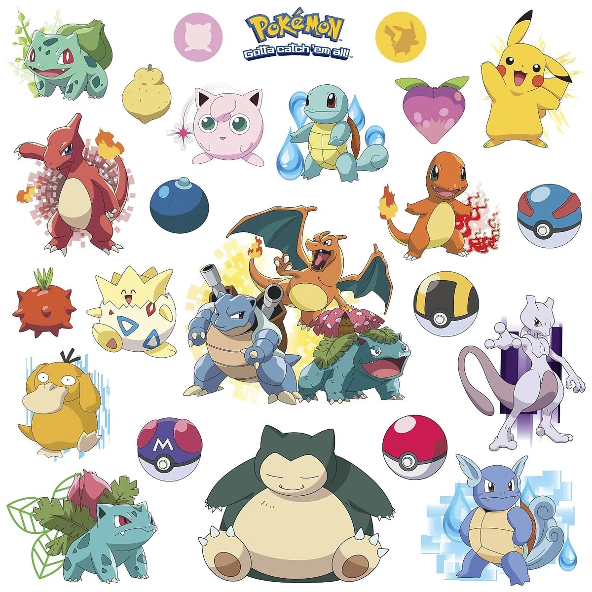 Stickers muraux Pokémon Iconic