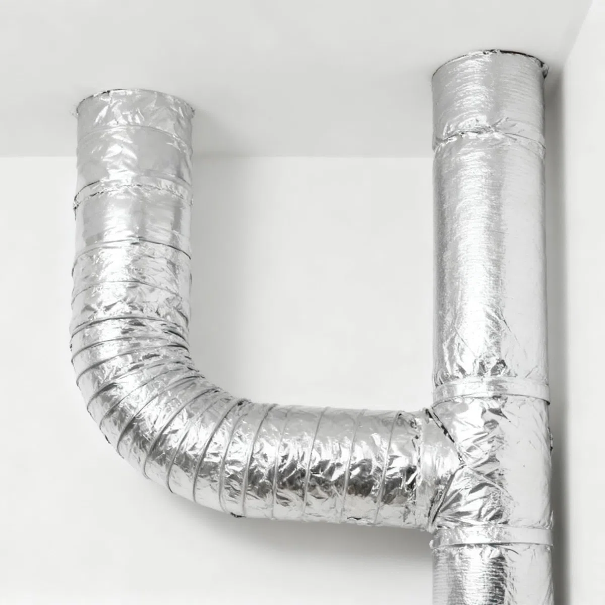 Ruban adhésif en aluminium, 150 mm x 50 m, résistant à la chaleur, étanche, pour tuyaux et gouttières, argenté