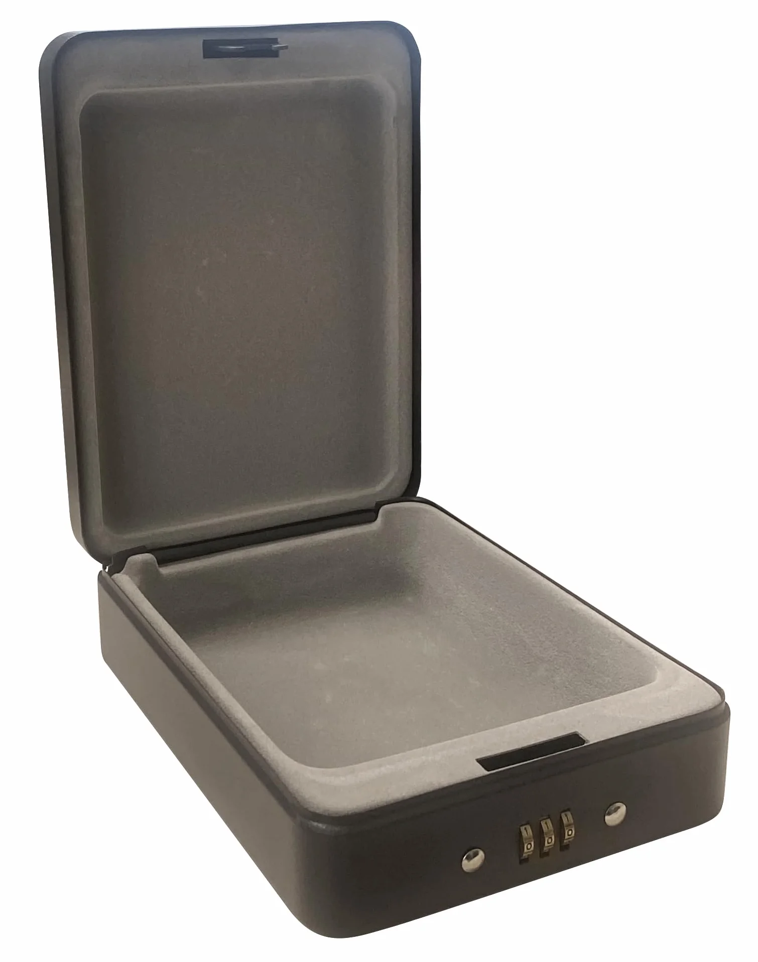 ARREGUI Private C9427 Caisse à monnaie et billets à combinaison pour ranger et transporter l'argent | Coffre de sécurité en acier avec cable de fixation | Coffre fort portatif 15 cm | Couleur Noir