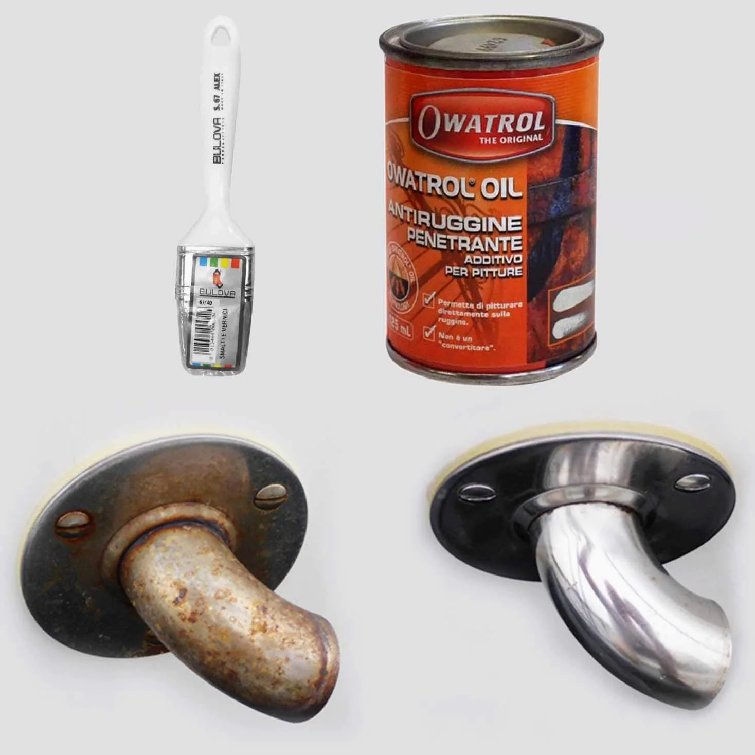 Owatrol Owatrol-Rustol Auto antirouille multifonction Additif pour peinture (125 ml avec pinceau)
