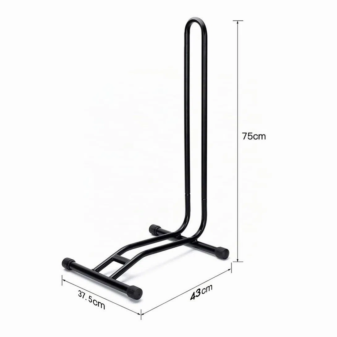 homelikesport Bike Stand Steel Bike Floor Stand Upright Bike Storage Space Saver Suitable for Mountain Bike, Road Bike, for Bicycle with Wheel Diameter Max 29 inches