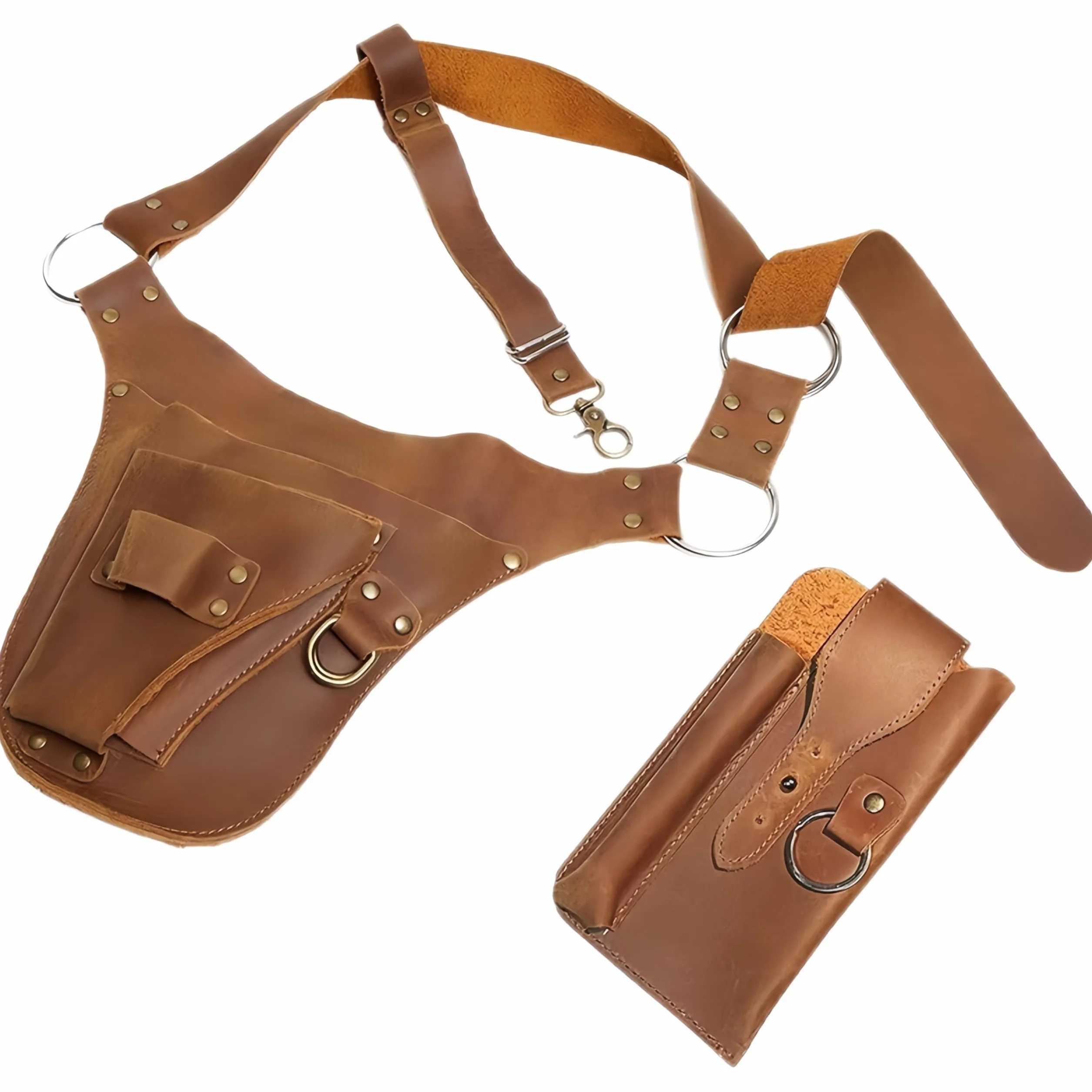 Ceinture à outils de jardin, ceinture d'outils de jardin, organisateur portable en cuir PU lourd, multifonctionnel pour femmes et hommes jardiniers