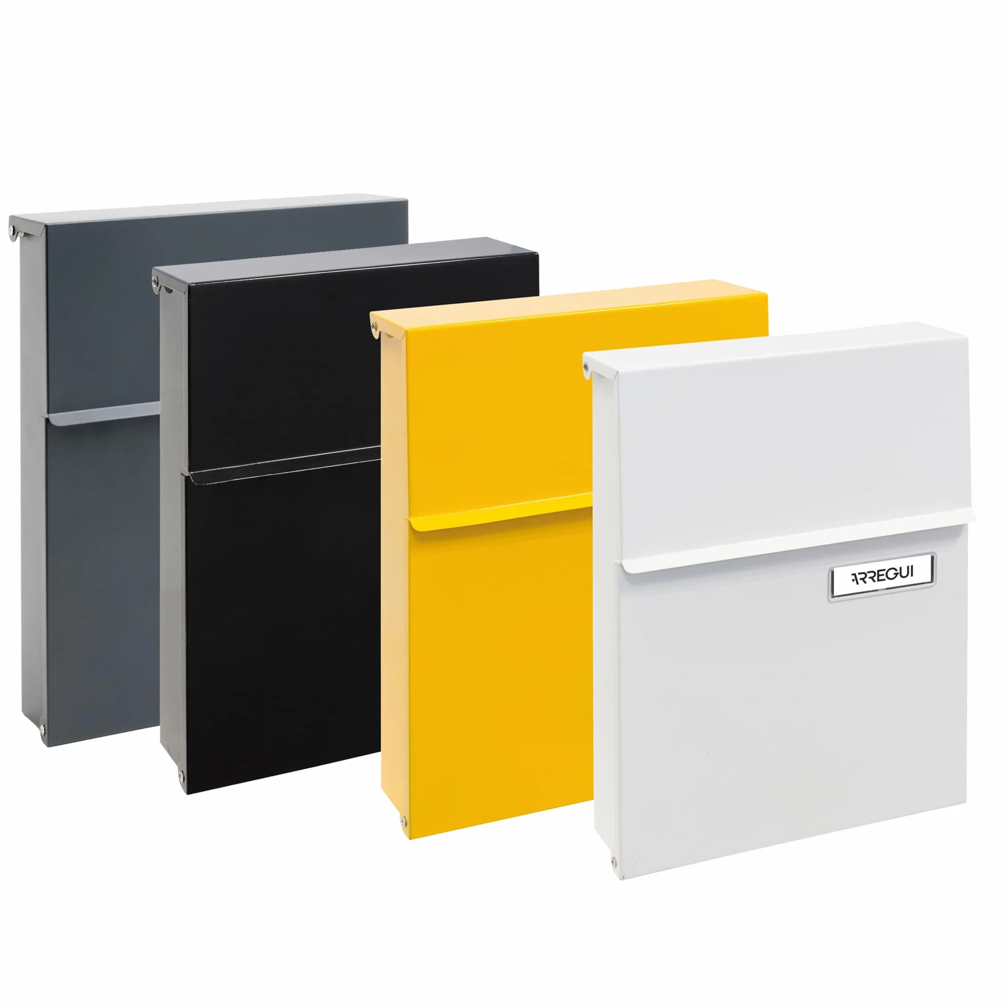 ARREGUI Line E6805 Boîte aux Lettres Individuelle en Acier | Taille S (Courrier Format A5) | avec Serrure Protégée | Anti-Pluie | Petite Boîte aux Lettres Murale | Facile à Installer | Anthracite