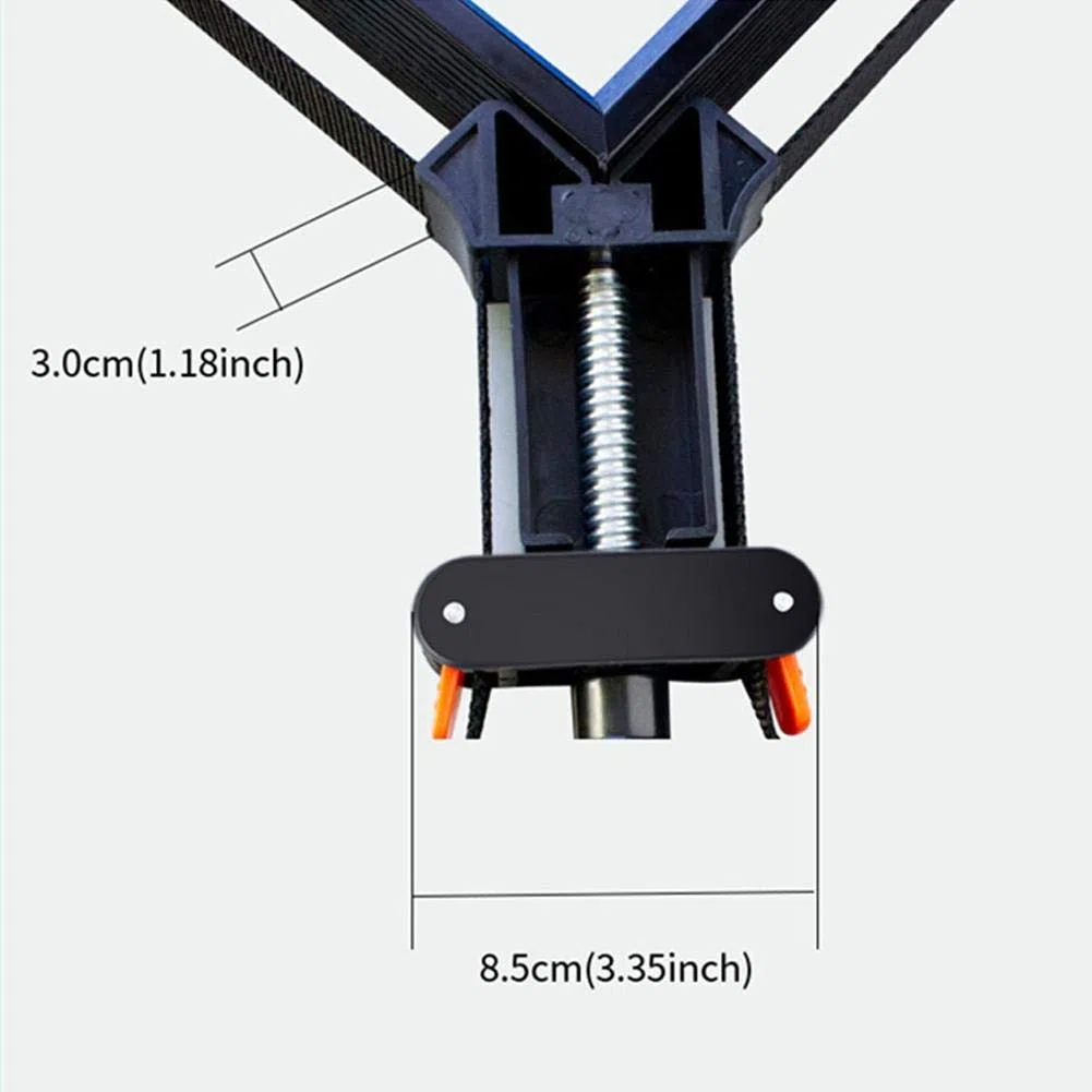 Sangle De Serrage De Bande D'angle Réglable Noir Vise Cadre Photo Porte-outil À Bois