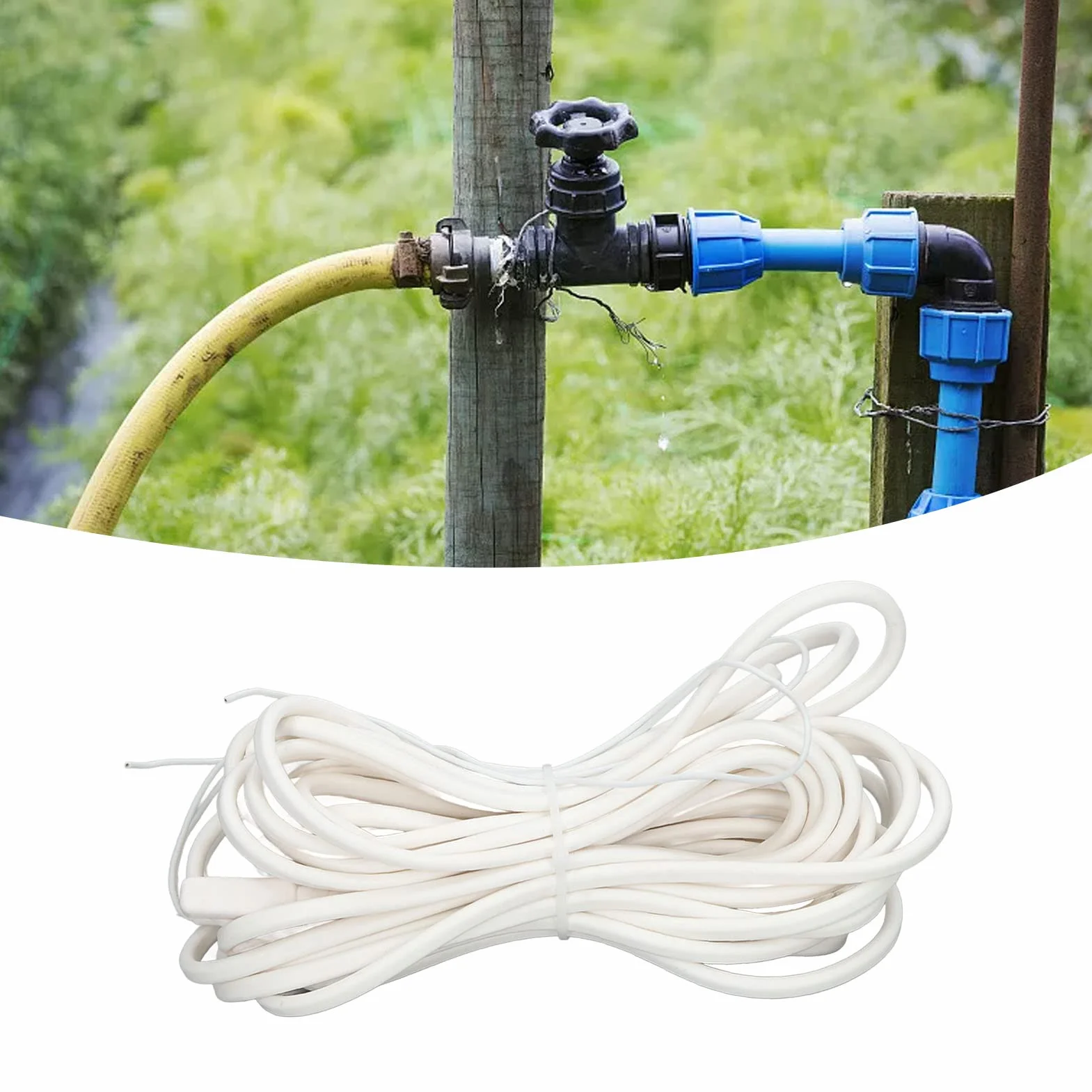 Câble Chauffant électrique 240W Câble Chauffant Antigel étanche pour Tuyau D'eau Dégivrage AC220V