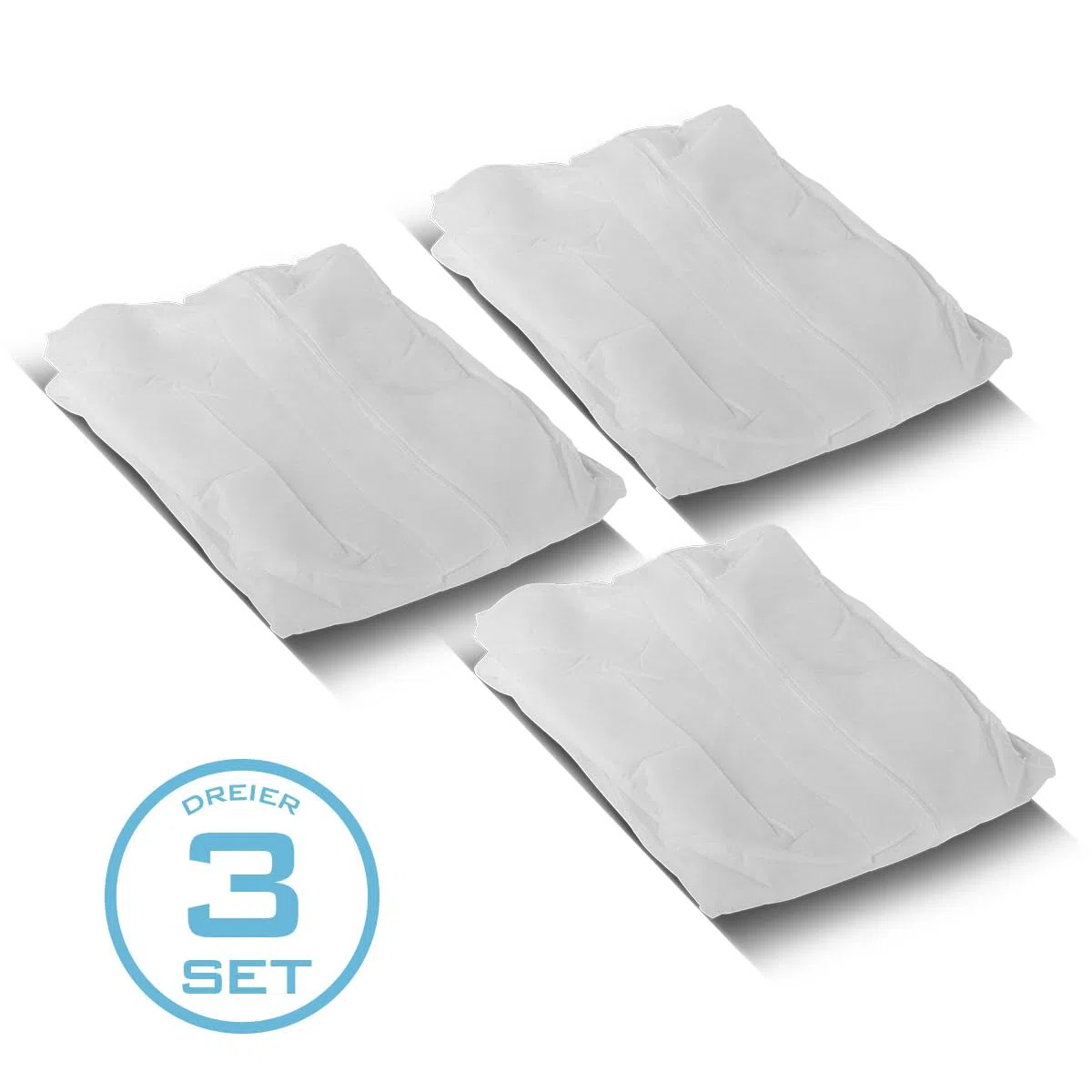 STAHLWERK Combinaison de Protection en Polypropylène | Lot de 6 Combinaisons Jetables XL avec Capuche et Fermeture Éclair pour Travaux de Peinture