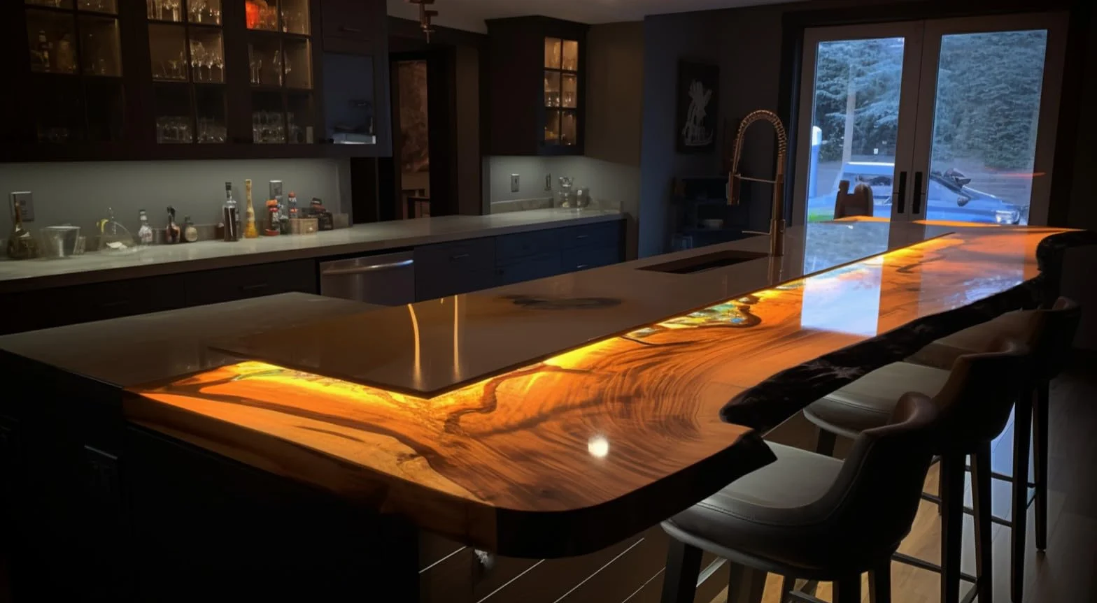 6,6Kg DIPOXY-2C-700PRO Résine époxy à 10cm transparente Glaçage Epoxyde bi composant Epoxy Resine Coulée Cristalline PRV table sol bois fibre carrelage colle