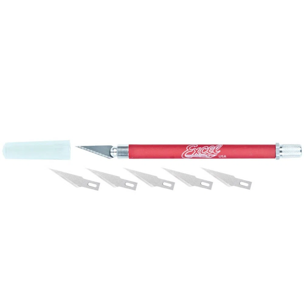 Excel Grip-On Knife With 5 #11 Blades by Excel Hobby Blade Corporation TOY (English Manual)