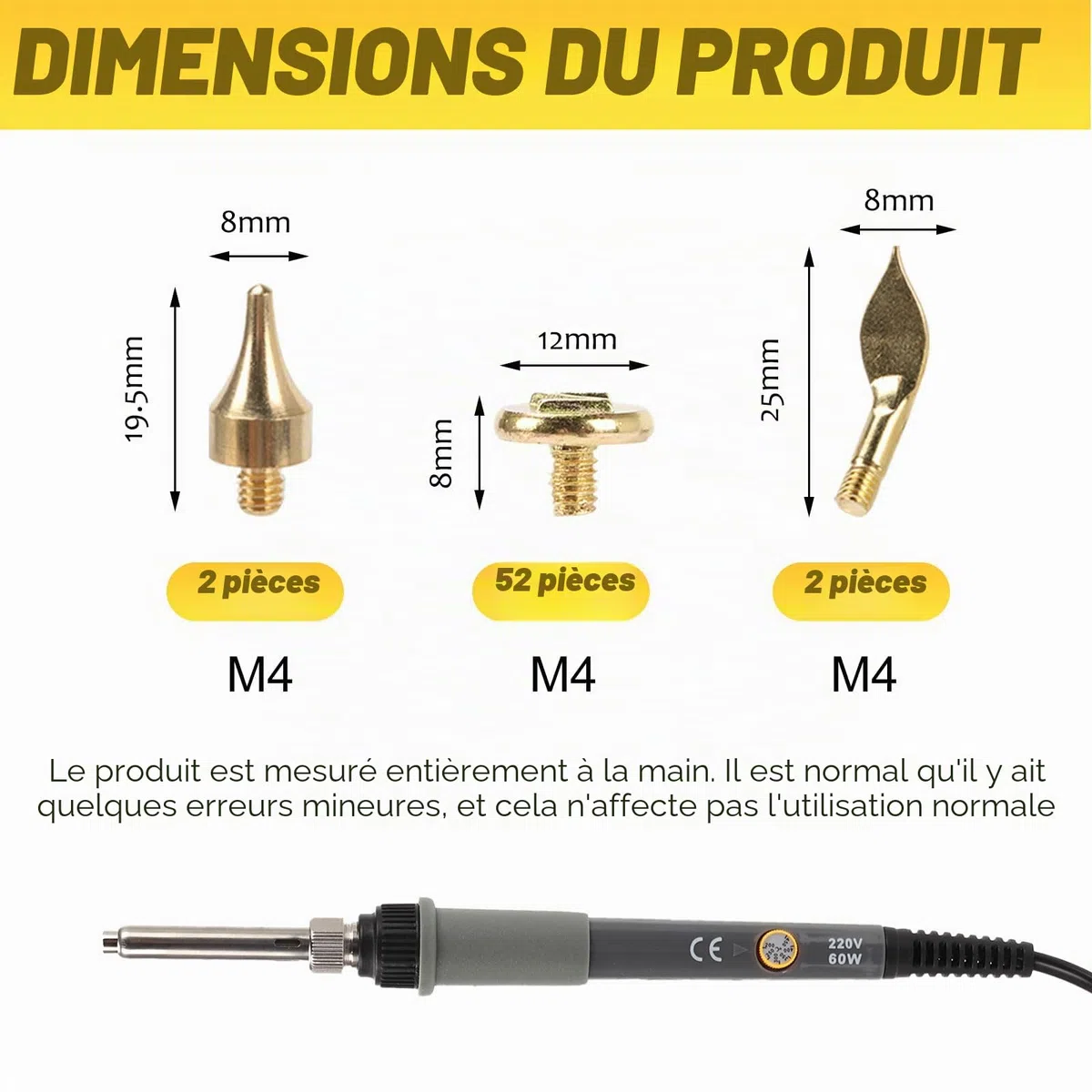 Lot de 56 tampons de combustion pour bois, outil de combustion avec lettres, tampon alphabet, remplacement de la pointe du fer à souder, kit de sculpture alphabet bois