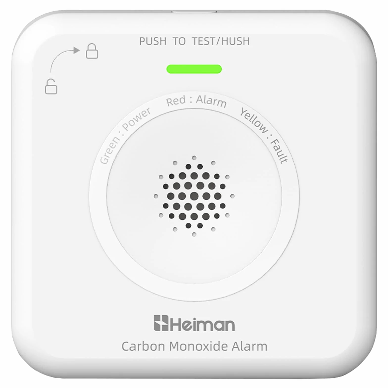 HEIMAN Interconnecté Détecteur de monoxyde de Carbone sans Fil - Alarme CO - 10 Ans - Piles remplaçables - 85 DB - pour la Maison - Portable - Fonctionne avec Piles (1)