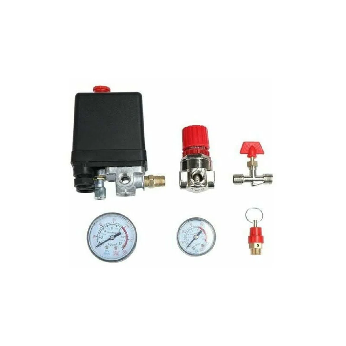 Compresseur d'air pressostat valve pressostat compresseur d'air avec manomètre régulateur,Pressostat Compresseur d'air