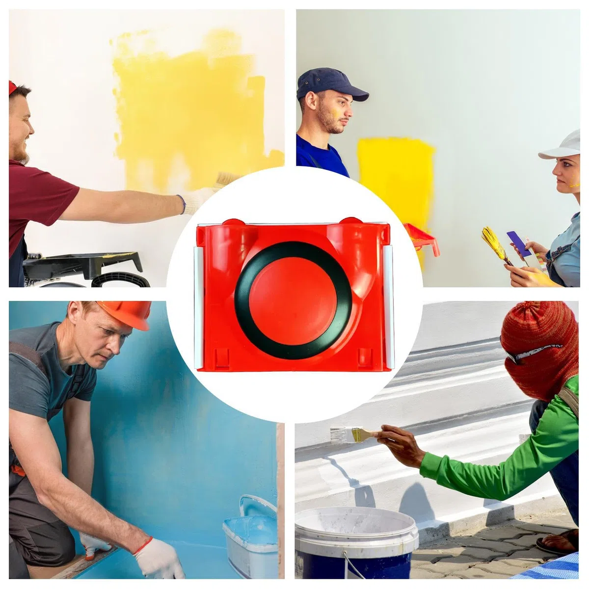 Outil de bordure dè peinture pour – Applicateur d?e tampon dë pèinture pivotant | Accessoires pòur rouleaux à peînture d'angle | Pei? précise des hauts plafonds, peint?ure peinte à la main et